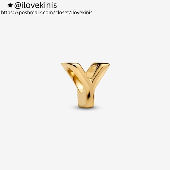 Pandora Letter Y Alphabet Charm - Picture 1 of 5